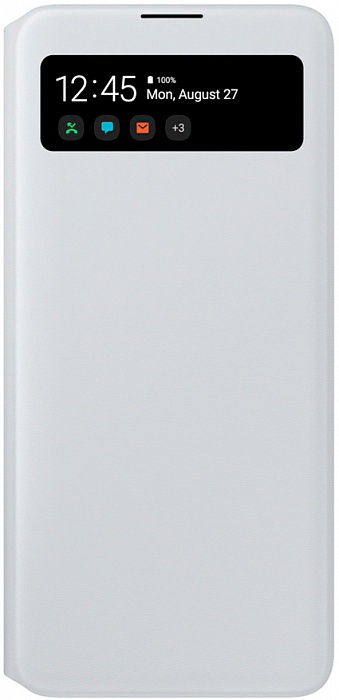 Чехол-книжка S View Wallet Cover для Samsung A71 (белый)